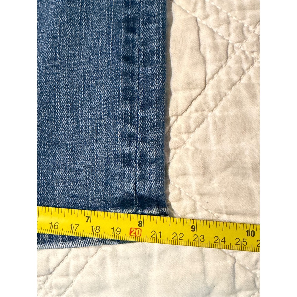 Grace in LA Boot Cut Jeans Womens 29 Blue Embroidered Sequin Flap Pocket Denim - Picture 9 of 10
